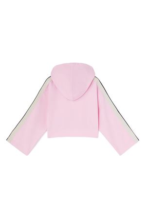 Felpa cropp rosa chiaro PALM ANGELS KIDS | PGBD007S25FLE0013B10